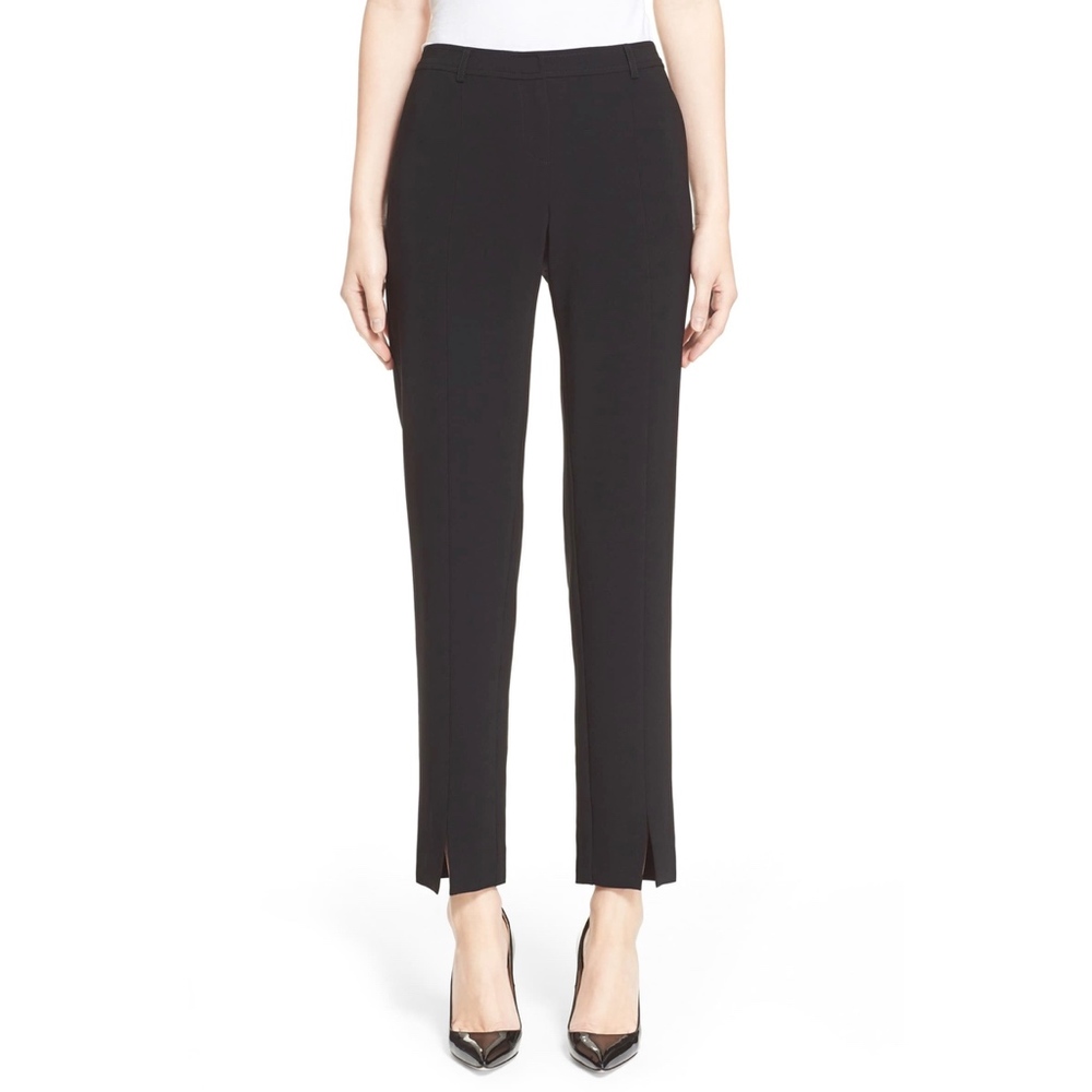 'Jennifer' Crepe Marocain Ankle Pants